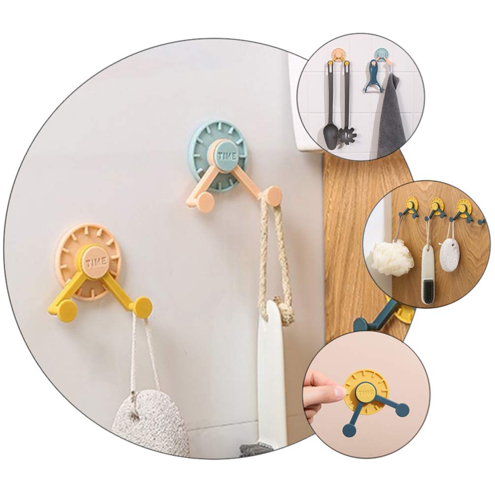16-Pack Cabilock No Trace Adhesive Hooks - Strong Sticky Wall Hooks for Home Decor, Bathroom, Kitchen & Door Organization - Damage-Free Hanging Solution for Towels, Keys, Coats & More