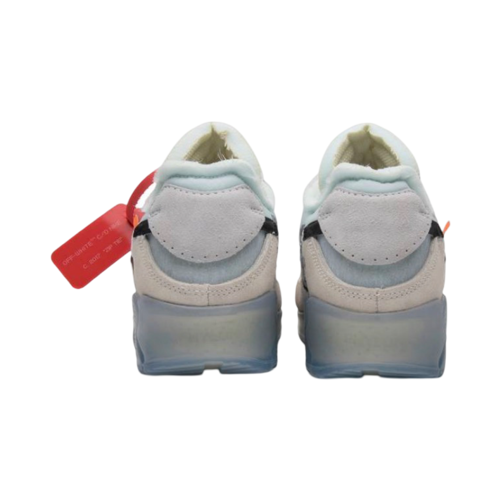 OFF WHITE x Nike Air Max 90 The Ten Sneakers - Sail White Muslin Colorway - Limited Edition Collaboration - Perfect for Streetwear & Sneaker Collectors