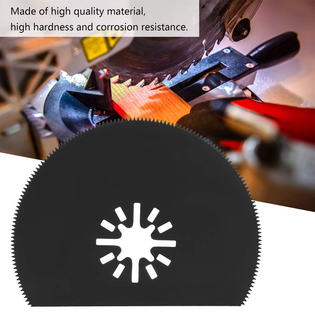 10PCS 80mm Semicircular & Straight Saw Blades - Carbon Steel Multi-Purpose Cutting Blades for Metal, Wood, Fiberglass & Plastic - Compatible with Bosch, Dremel, Overtone & Wickers Oscillating Tools - Perfect for DIY Projects, Home Renovations & Crafting