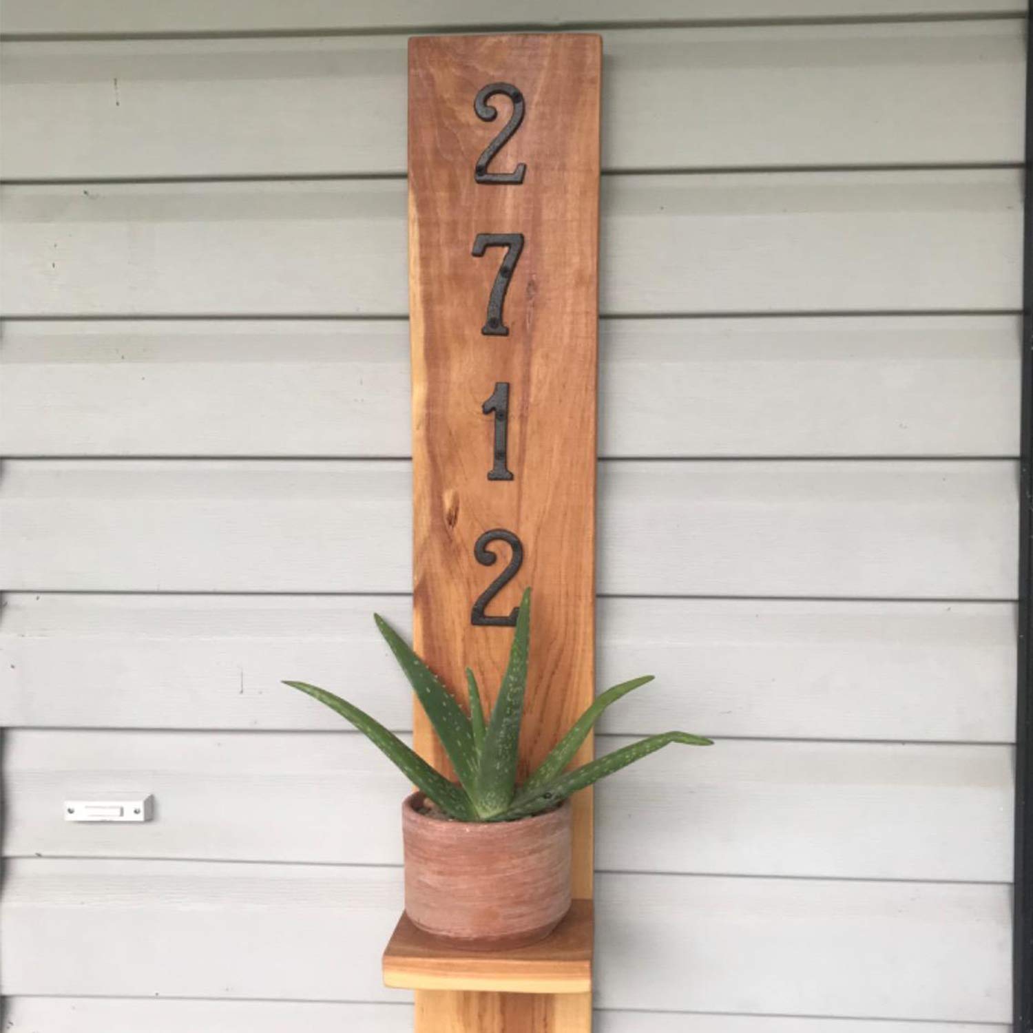 3 Inch Solid Cast Iron House Numbers - Durable Outdoor Address Plaque for Home, Mailbox, and Fence (Number 1) - Perfect for Curb Appeal and Package Delivery