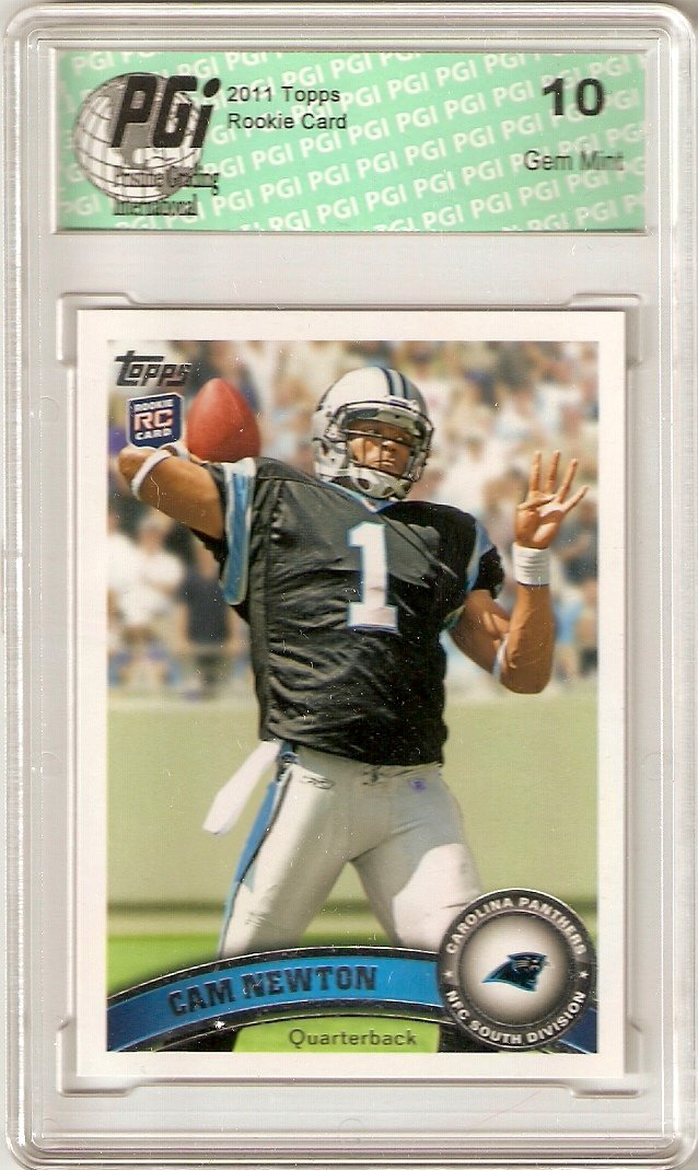 2011 Cam Newton SP Authentic Upper Deck Panthers Rookie Card PGI 10 - Perfect for NFL Collectors & Panthers Fans, Great for Display, Investment & Memorabilia Collections