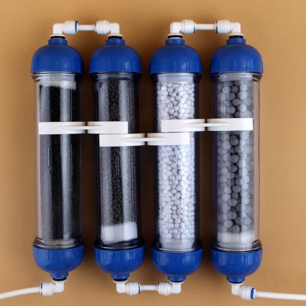 Homozy T33 Water Filter Housing - Empty Refillable Bottle for DIY Reverse Osmosis System | Inline Water Filtration Shell with Tube | Perfect for Home, RV & Under Sink Water Purification