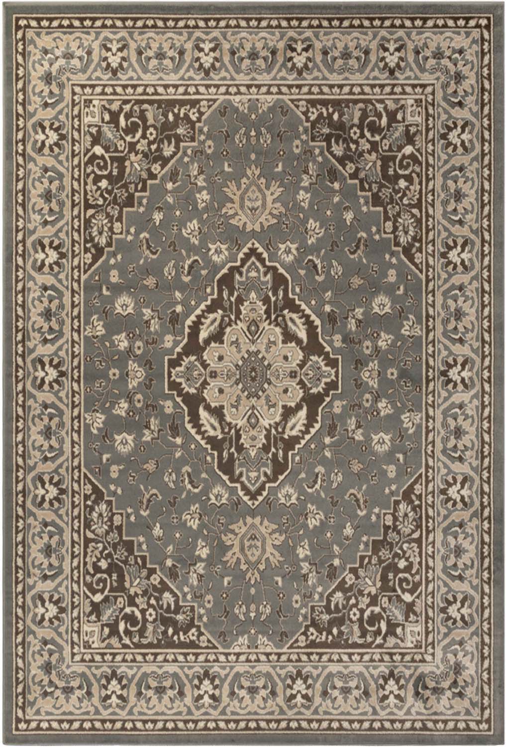 Glendale Traditional Floral Medallion Indoor Area Rug - Non-Slip Living Room Carpet, Bedroom Runner, Hallway Decor | Soft & Durable Home Floor Mat for Cozy Interior Design