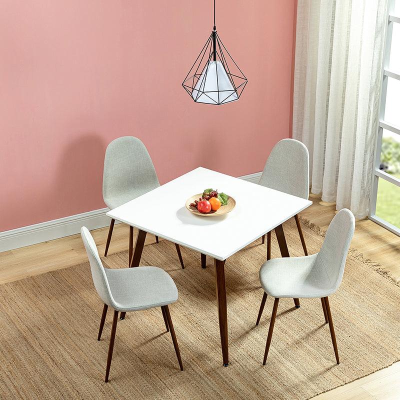 Modern Dresden Square Dining Table - Solid Wood Kitchen Table for 6 - Perfect for Family Dinners & Entertaining Guests