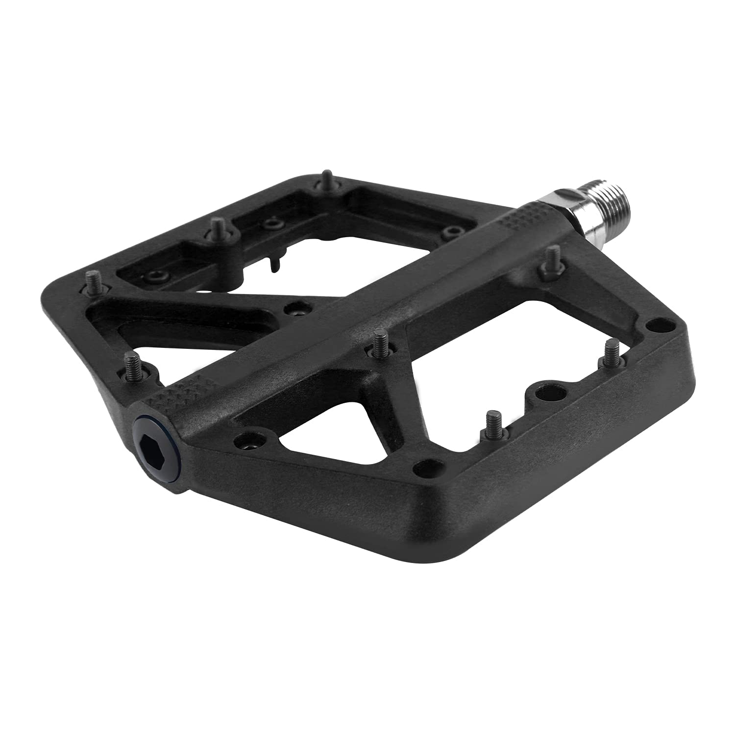 Durable Mountain Bike Pedals - Non-Slip Flat BMX/MTB Pedals for Cycling, Commuting & Trail Riding - Perfect for Road Bikes, Mountain Bikes & BMX Bikes