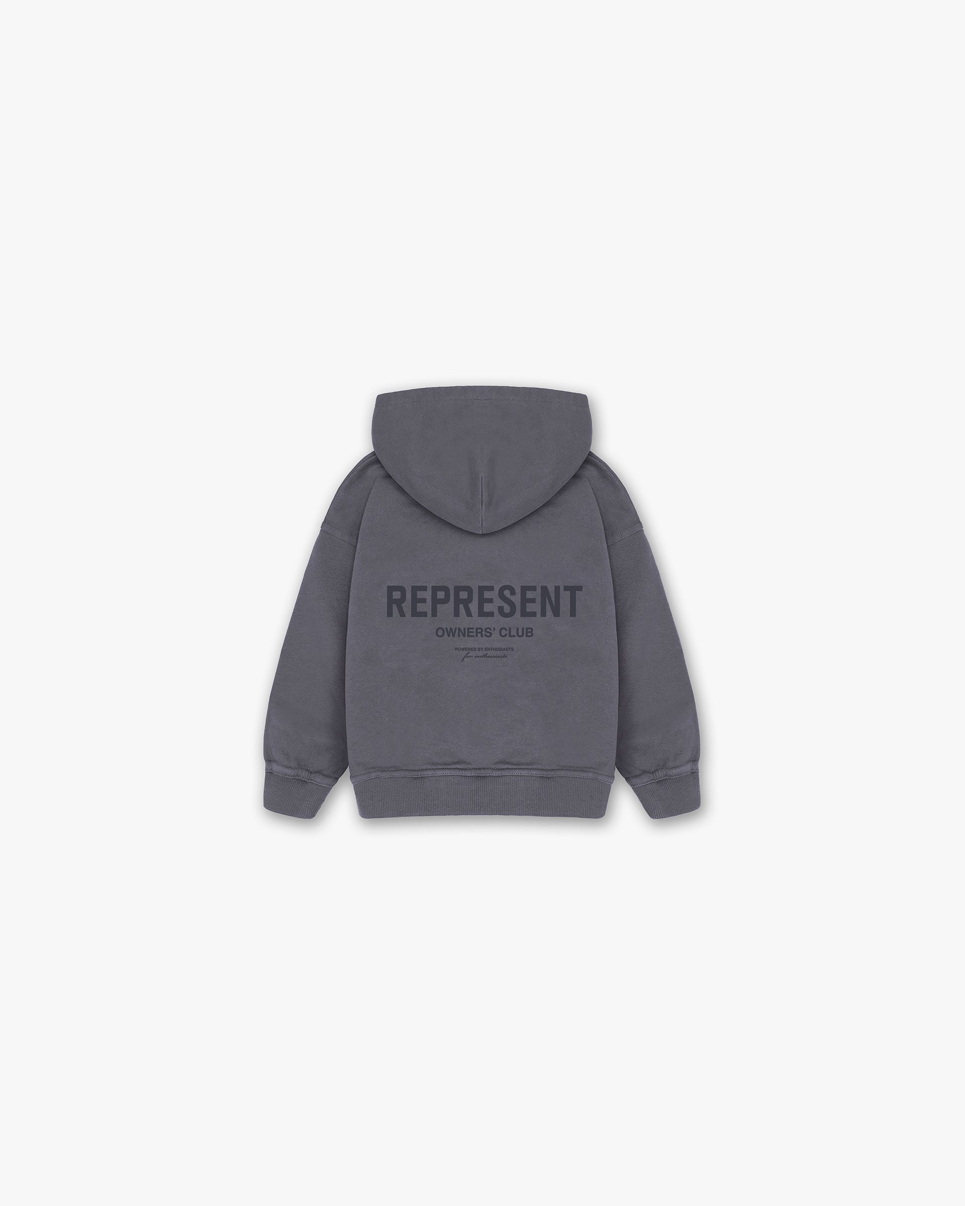 Represent Mini Owners Club Hoodie - Storm Grey - Premium Cotton Pullover for Men & Women | Streetwear, Casual Wear, Gym & Lounge