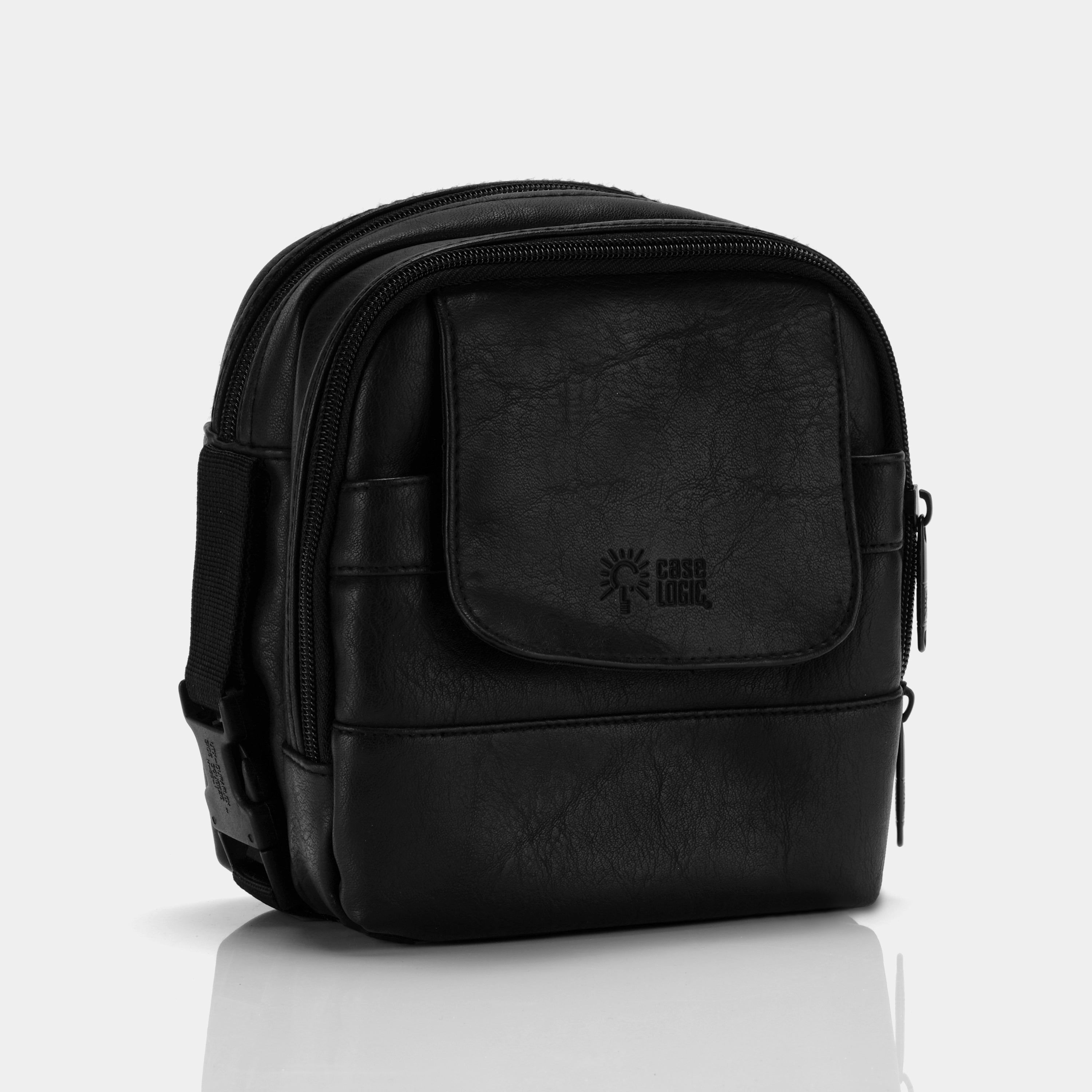Case Logic Faux Leather CD Player Storage Bag - Black | Portable CD Holder for Car, Home & Travel | Compact Organizer for Music CDs & Cases