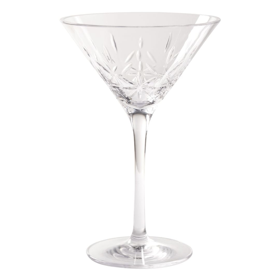 Classic Clear 8 Oz Martini Glass - Perfect for Cocktails, Parties & Home Bar Entertaining