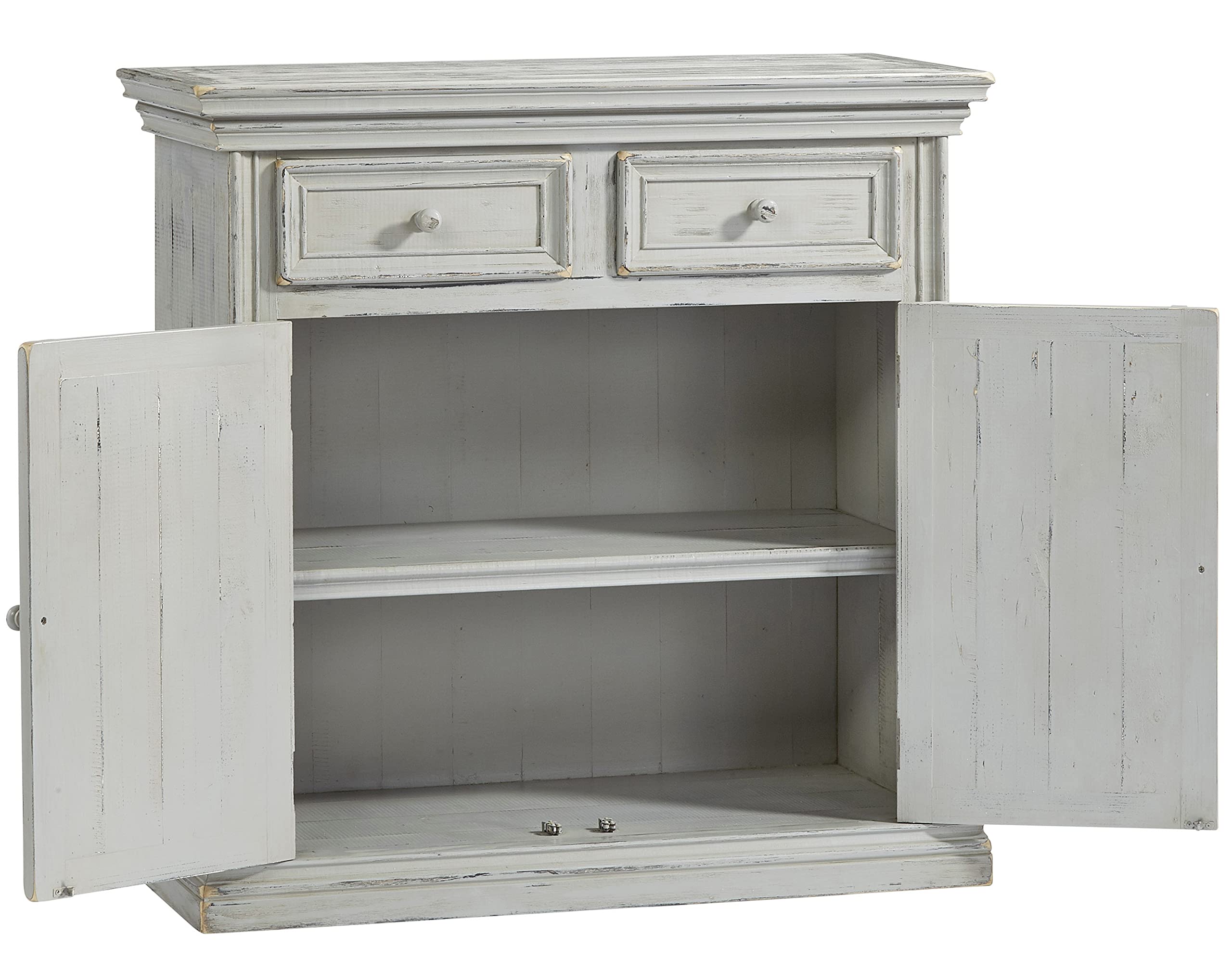 Progressive Furniture Audrey Accent Cabinet in Gray - Stylish Storage Solution for Living Room, Bedroom & Entryway