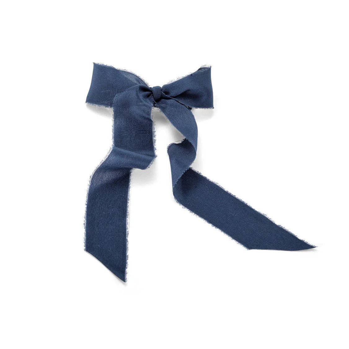Elegant Mini Raw Edge Silk Hair Bow - Perfect for Weddings, Parties & Everyday Accessories