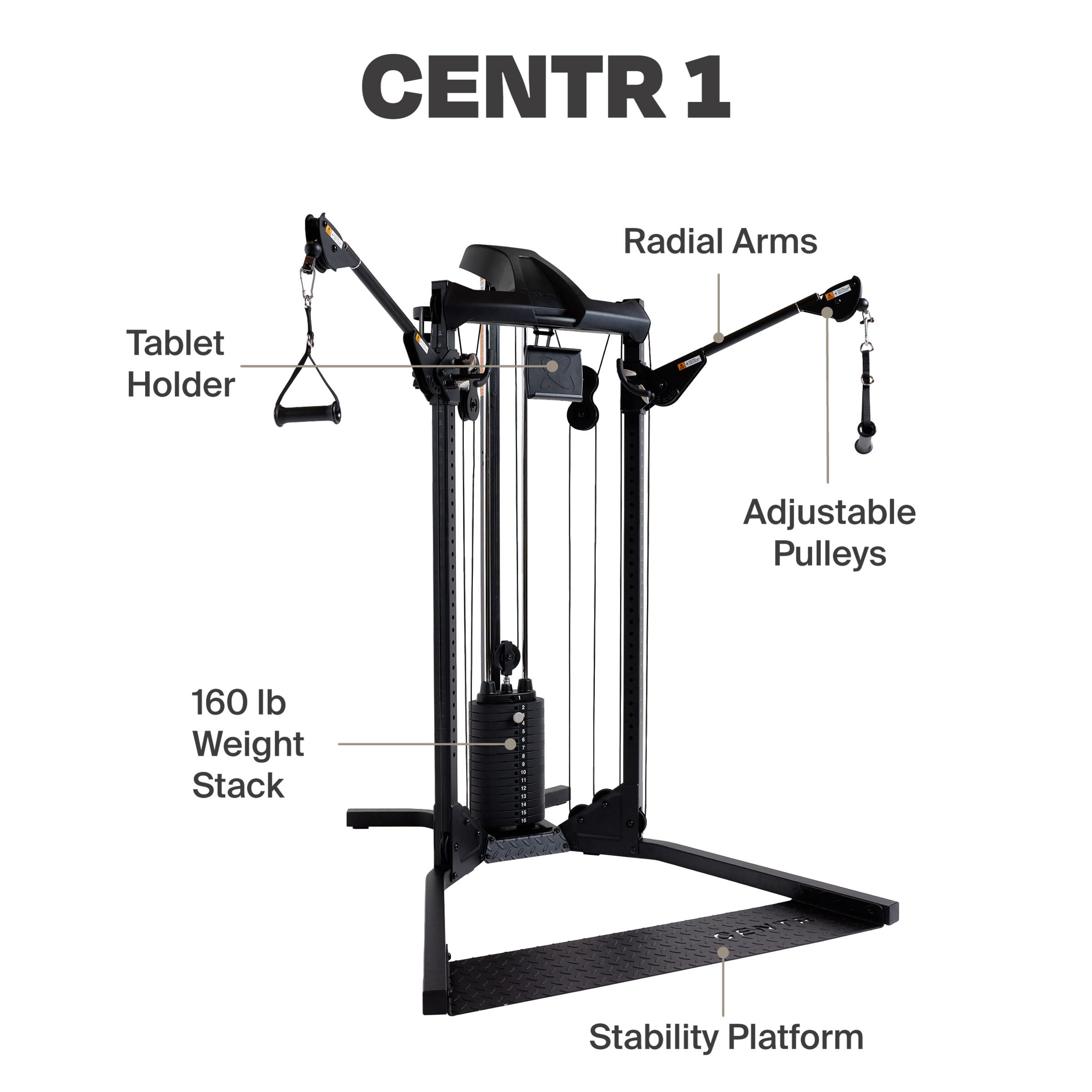 Home Gym Functional Trainer - Multifunctional Cable Machine for Strength Training & Full Body Workouts | Compact Exercise Equipment for Home Fitness | Perfect for Small Spaces & Strength Building
