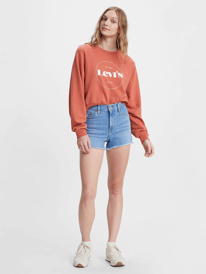 Levi's Women's High Rise Denim Shorts Light Wash 728780037 - Perfect for Summer Outfits & Casual Wear