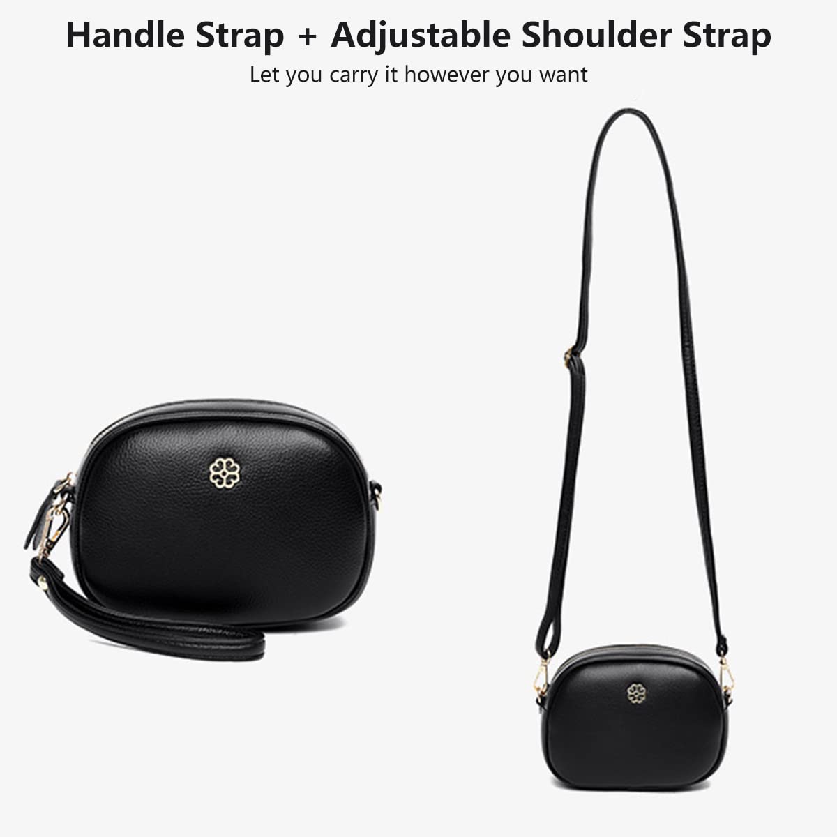 Stylish Women's Small Crossbody Bag - PU Leather Shoulder Purse with Phone Pocket | Multi-Functional Wallet Handbag for Daily Use, Travel & Shopping