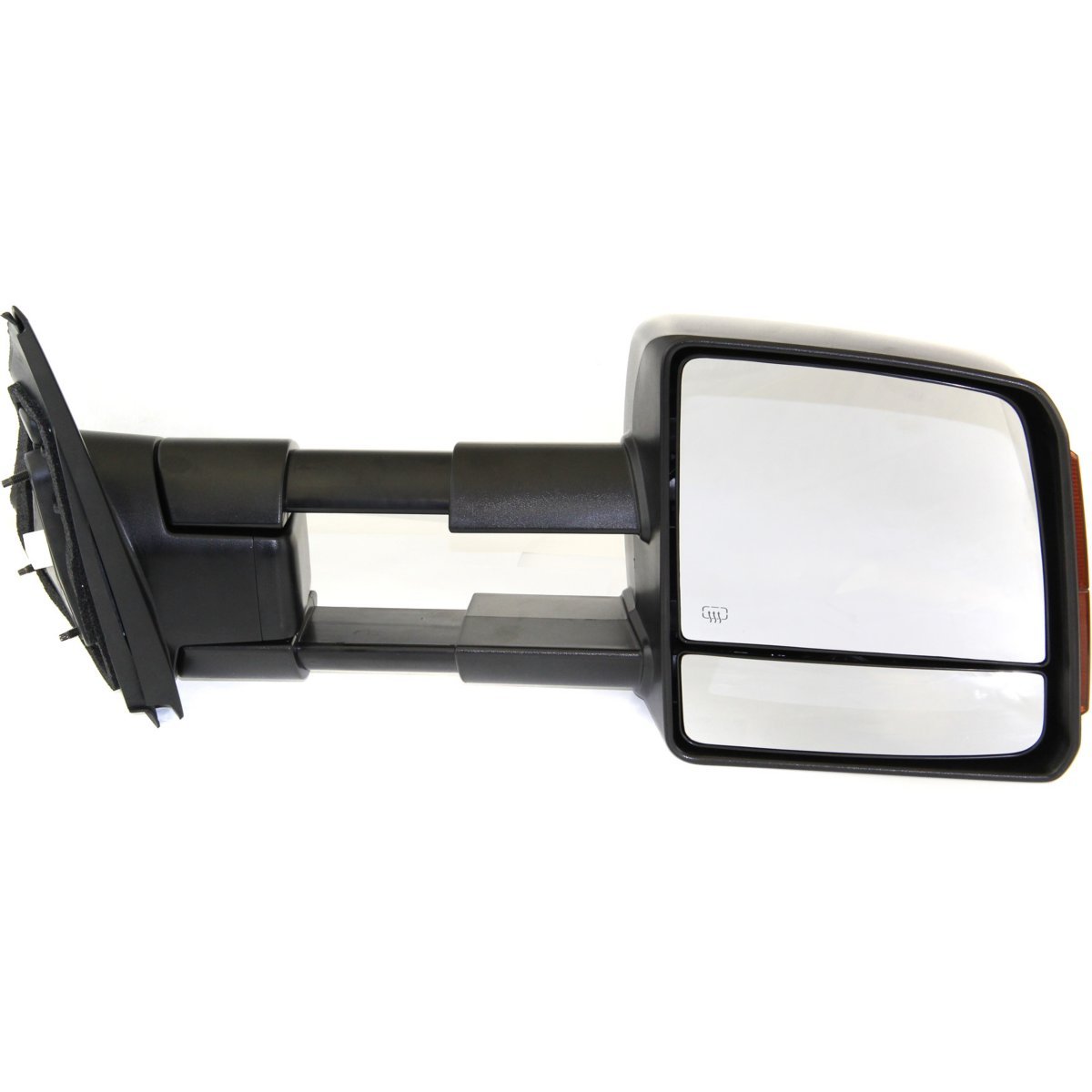 FITRITE AUTO PARTS Right Passenger Side Power Door Mirror with Heated Glass & Turn Signal for 2007-2021 Toyota Tundra - Manual Folding, Towing Black Texture (TO1321243) | Perfect for Winter Driving & Towing Safety