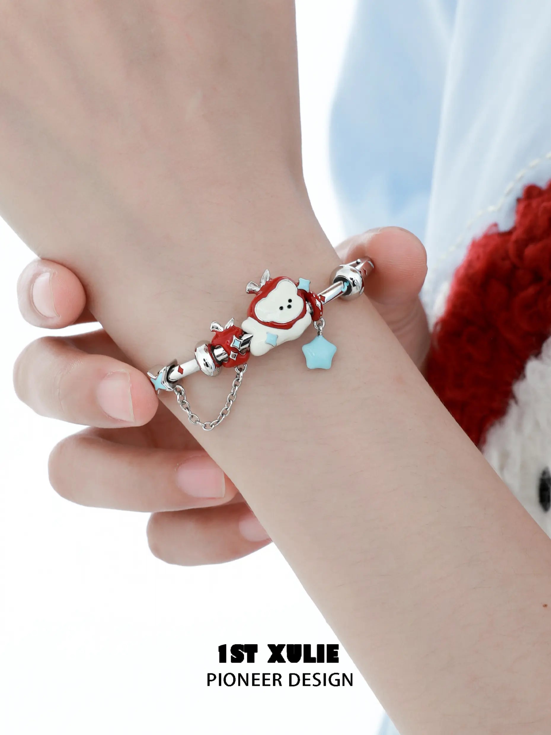 18k Platinum Plated Kitten & Puppy Bangle Bracelet for Girls - Cute Animal Jewelry Gift for Kids, Birthday, Christmas (Appleland Collection) | Perfect for Dress Up, Parties & Special Occasions
