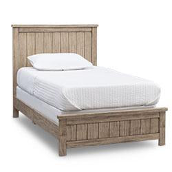 Rustic Countryside Twin Bed Frame - Solid Wood Farmhouse Style Bed for Kids & Teens - Perfect for Cozy Bedrooms, Guest Rooms & Vacation Homes