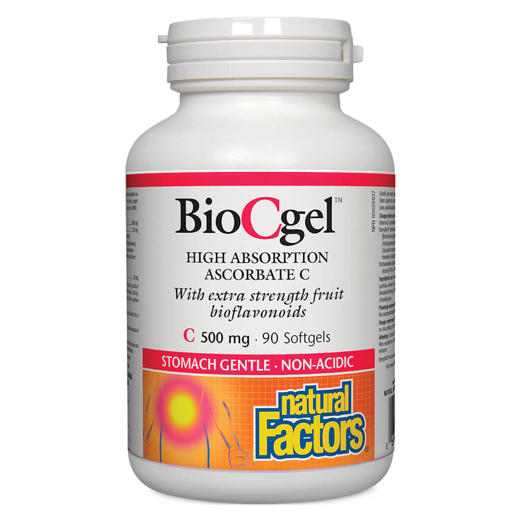 BioCgel High Absorption Vitamin C 500mg Supplement - Immune Support & Antioxidant Boost for Daily Wellness