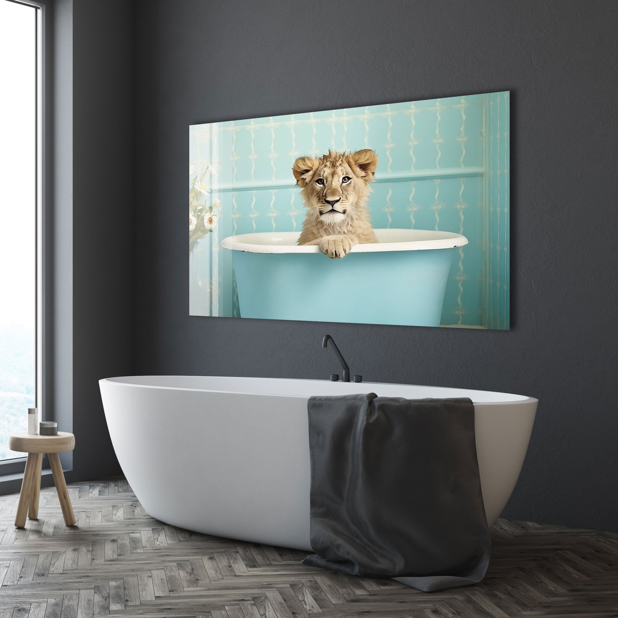 Lion-Shaped Bathtub Toy for Kids - Fun Bath Time Animal Toy for Toddlers & Babies - Perfect for Playtime, Bath Time, and Sensory Development