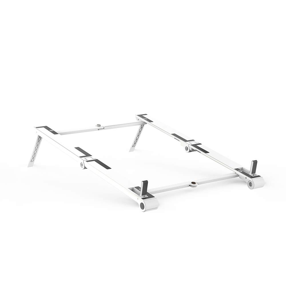 Adjustable Aluminum Alloy Laptop Stand for Desk - Ergonomic Foldable Phone & Tablet Holder - Multi-Angle Portable Computer Stand for Home Office, Gaming, and Streaming