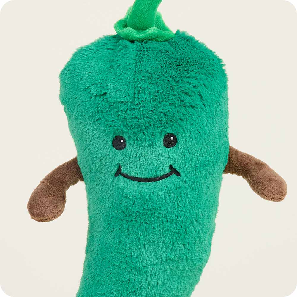 Green Chili Warmies - Microwaveable Heating Pad for Pain Relief & Comfort - Perfect for Cold Weather, Muscle Aches & Stress Relief
