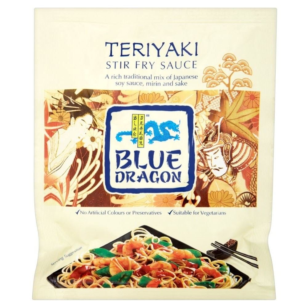 Blue Dragon Teriyaki Stir Fry Sauce 120g - Perfect for Asian Dishes