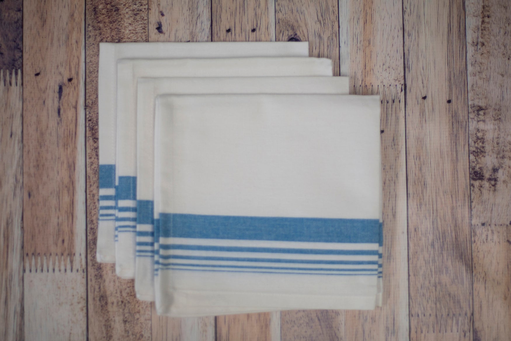 Colorful Candy Stripe Paper Napkins 15x15 Inches - 4 Pack for Birthday Parties, Baby Showers & Picnics