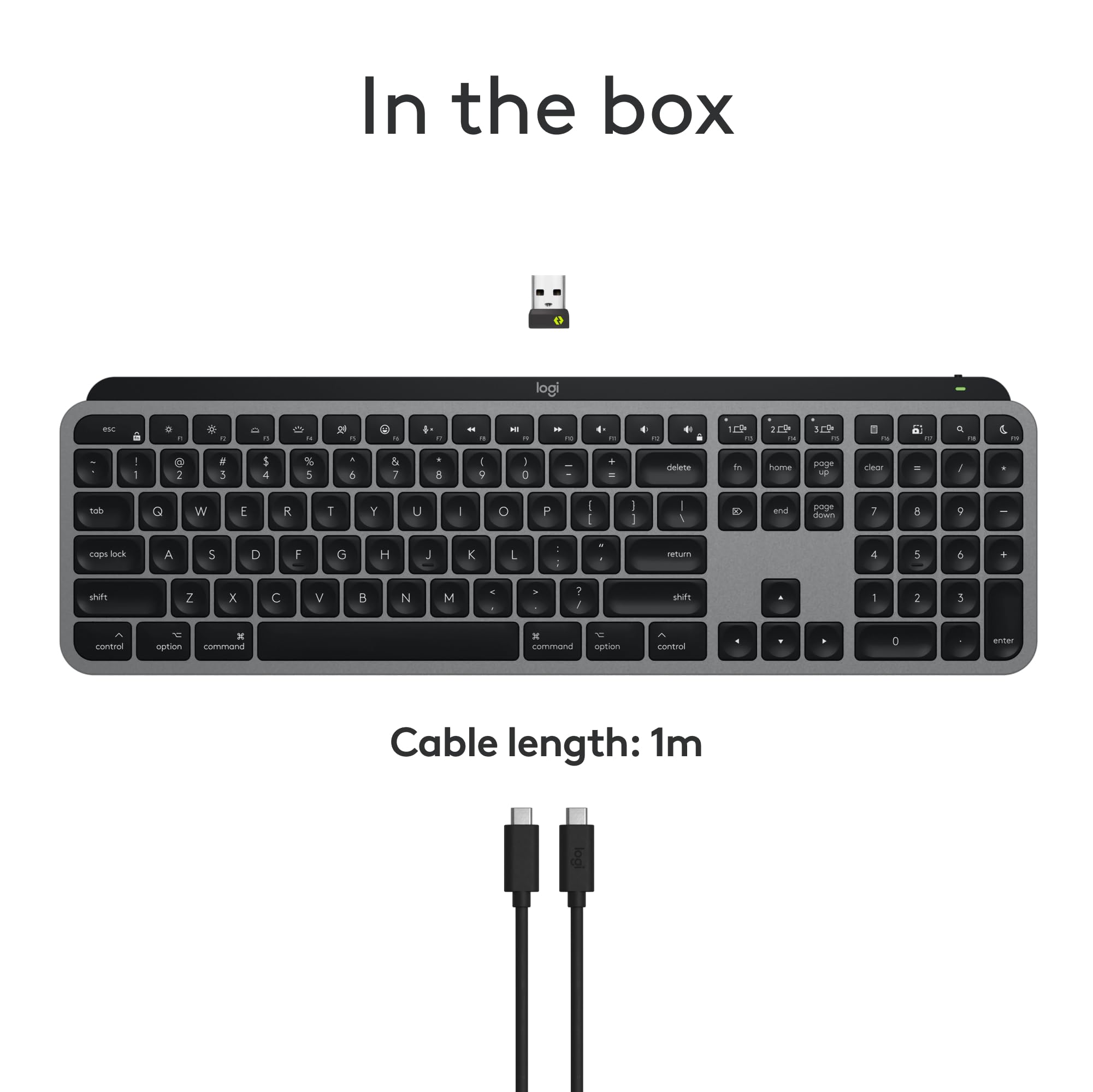 Logitech MX Keys S Wireless Keyboard for Mac - Backlit, Rechargeable, Programmable Keys | Fluid Typing for MacBook Pro, Air, iMac & iPad | Perfect for Home Office, Remote Work & Creative Professionals (Space Grey)