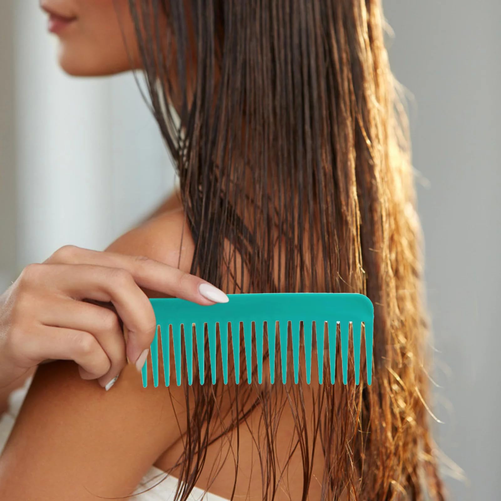 Wide Tooth Comb for Curly Hair Kids & Men - Detangling Hair Brush for Thick & Natural Hair - Pack of 3 - Perfect for Daily Hair Care & Salon Styling