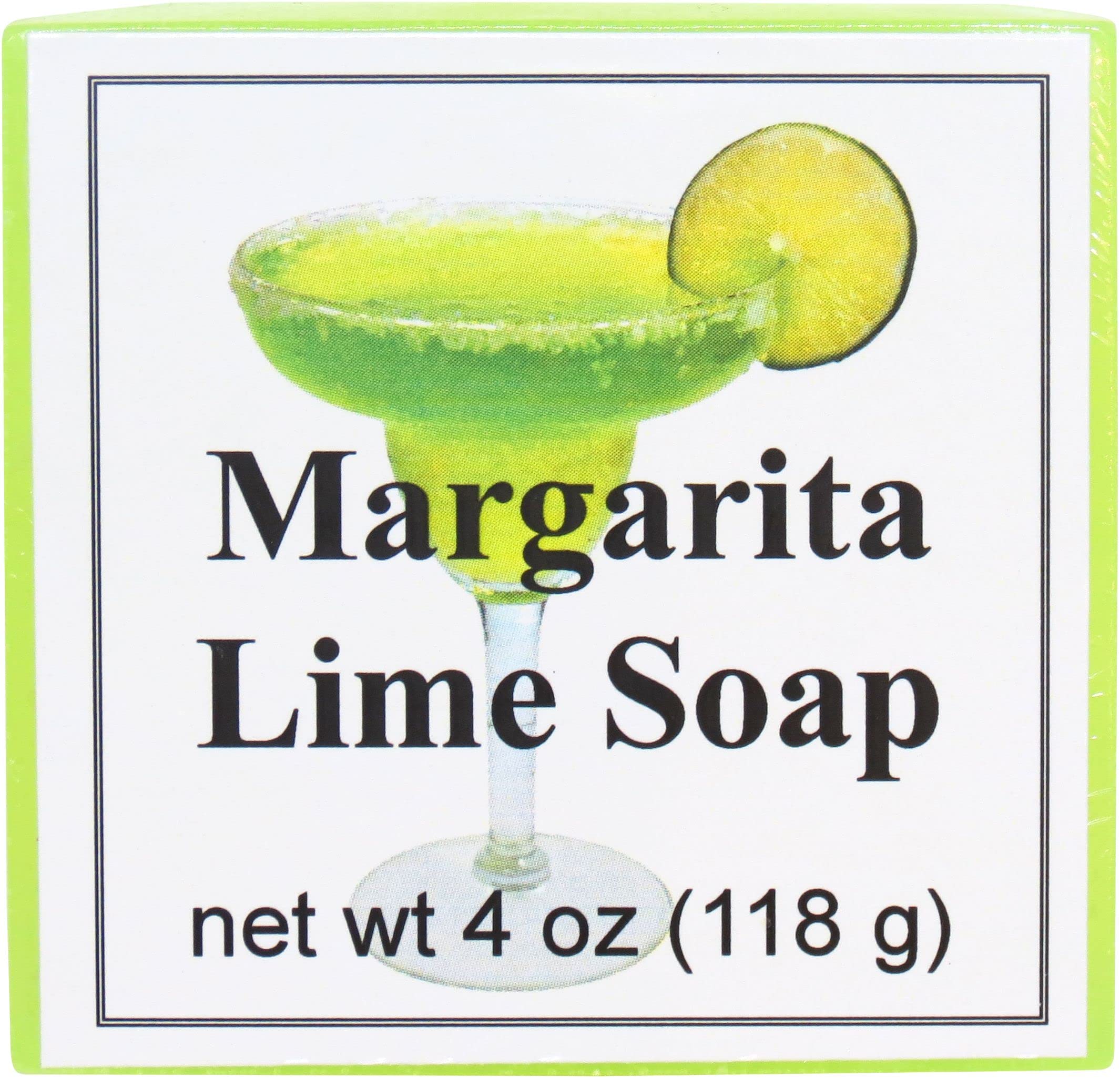Margarita Lime Glycerin Soap Bar by Eclectic Lady - 4 oz Natural Handmade Soap for Moisturizing & Exfoliating - Perfect for Spa, Bath, and Gift Giving