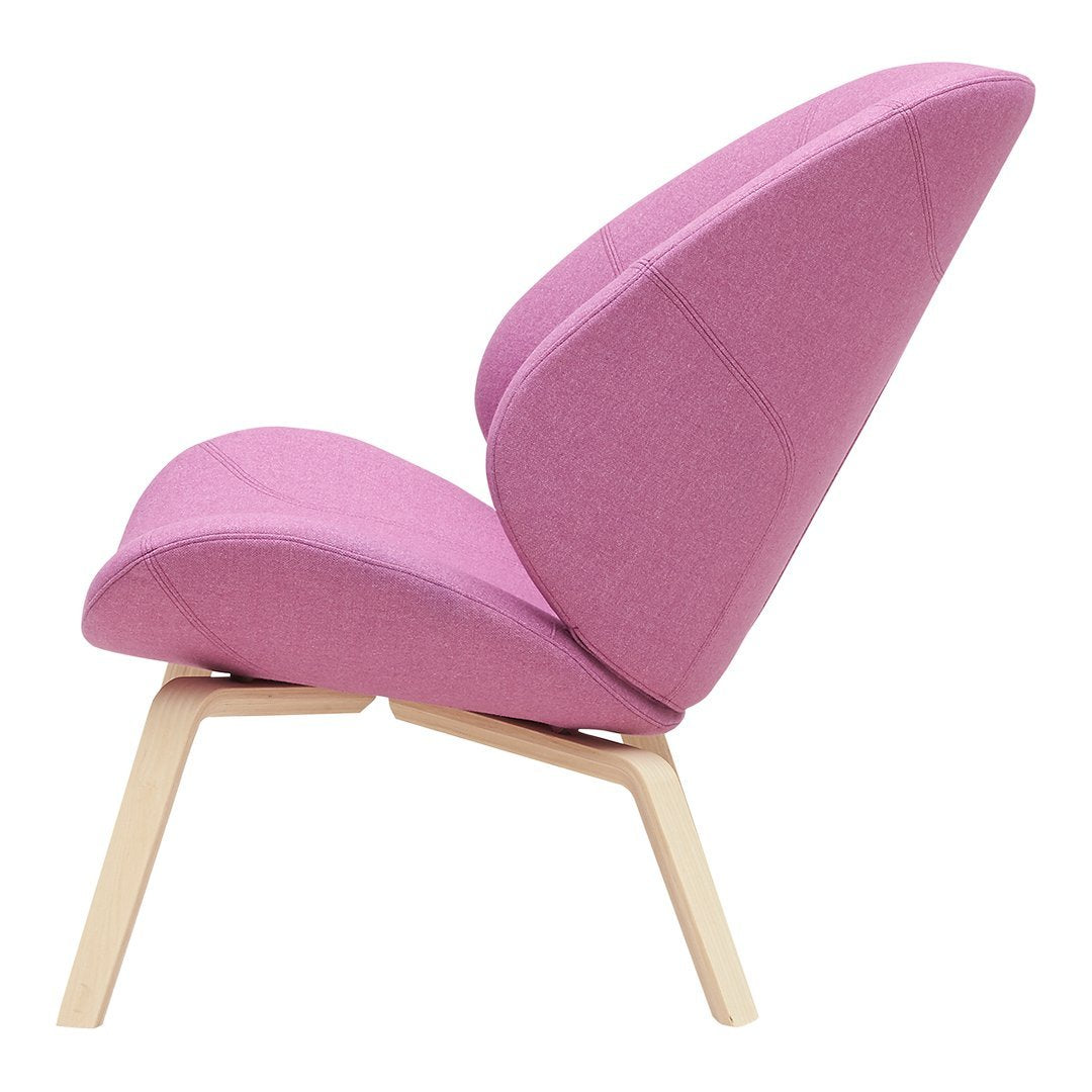Eden Lounge Chair by Busk Hertzog - Modern Comfortable Accent Chair for Living Room, Bedroom & Patio - Softline Upholstered Relaxation Seating