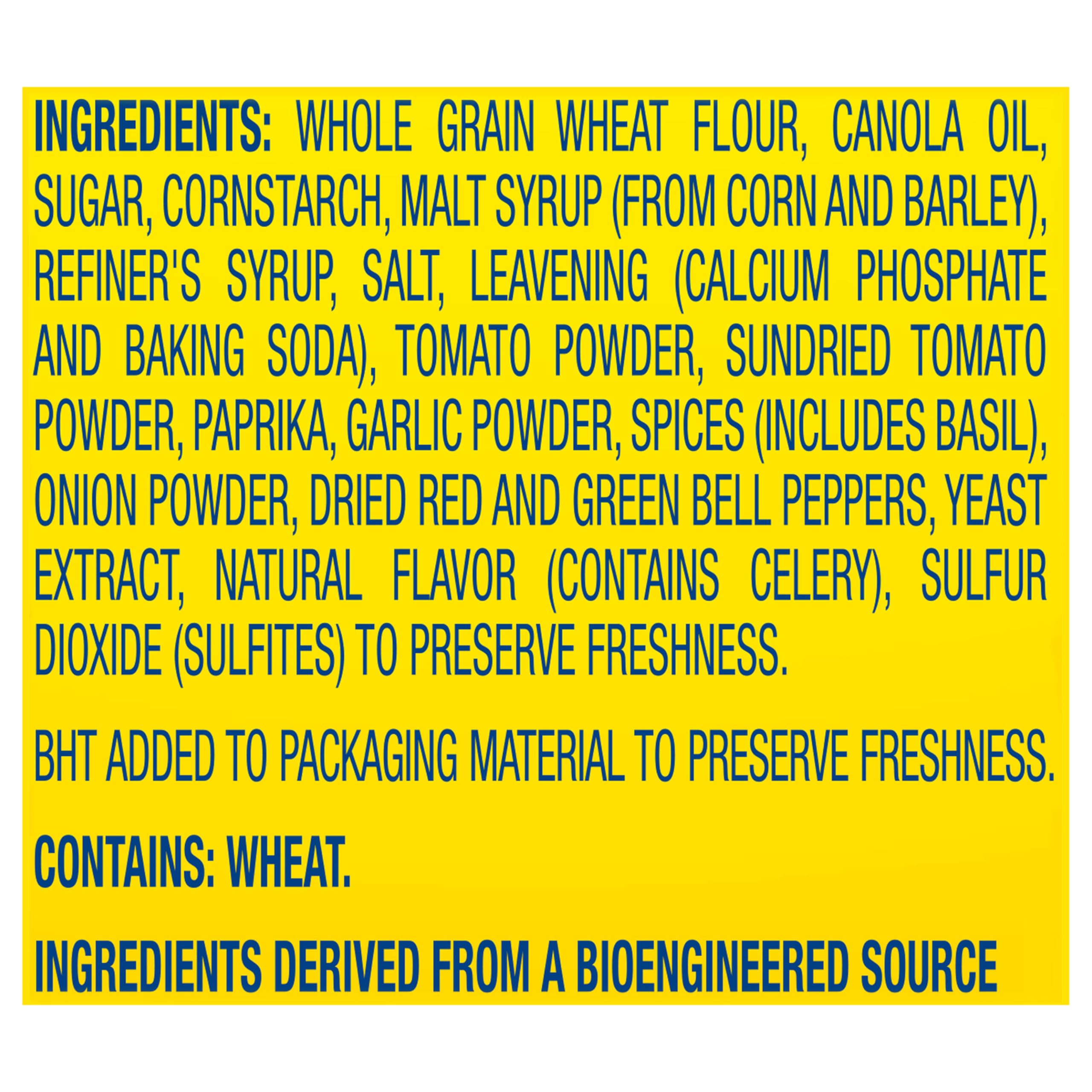 Wheat Thins Sundried Tomato & Basil Whole Grain Wheat Crackers | Family Size Bulk Snack Box (6-13 oz) | Healthy Party, School Lunch & Office Snacks