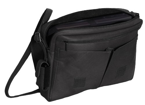 NBA Utah Jazz Black Leather Laptop Messenger Bag for Men & Women - Stylish Work Bag for Office, Business, Travel & School