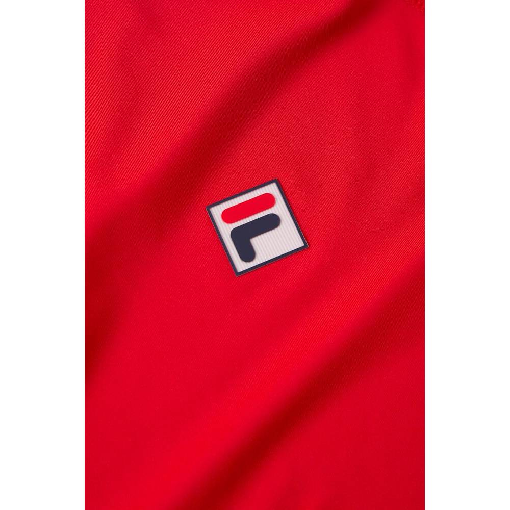 Fila Men's Short Sleeve Crewneck T-Shirt - Comfortable Cotton Casual Tee for Workout & Everyday Wear (Fila Red) - Perfect for Gym, Running, and Street Style Fashion