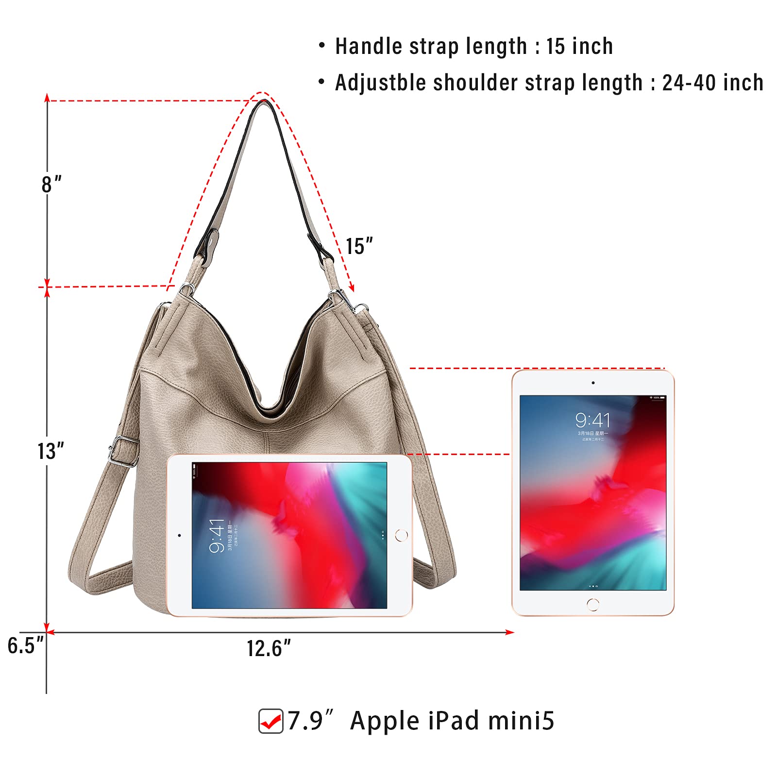 Stylish Convertible Backpack Purse for Women - Crossbody Shoulder Bag & Handbag in Apricot | Perfect for Travel, Work & Everyday Use