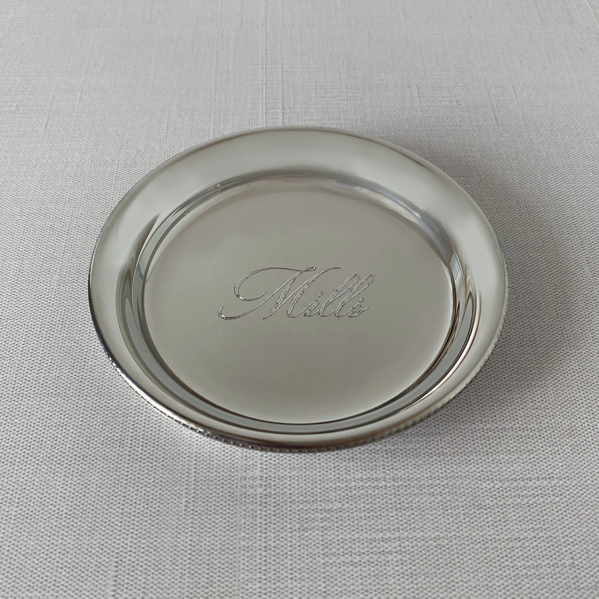 Elegant Pewter Beaded Drink Coaster Set - Rustic Home Bar Decor & Tabletop Protection for Wine, Coffee & Cocktail Glasses - Perfect for Dinner Parties, Weddings & Housewarming Gifts