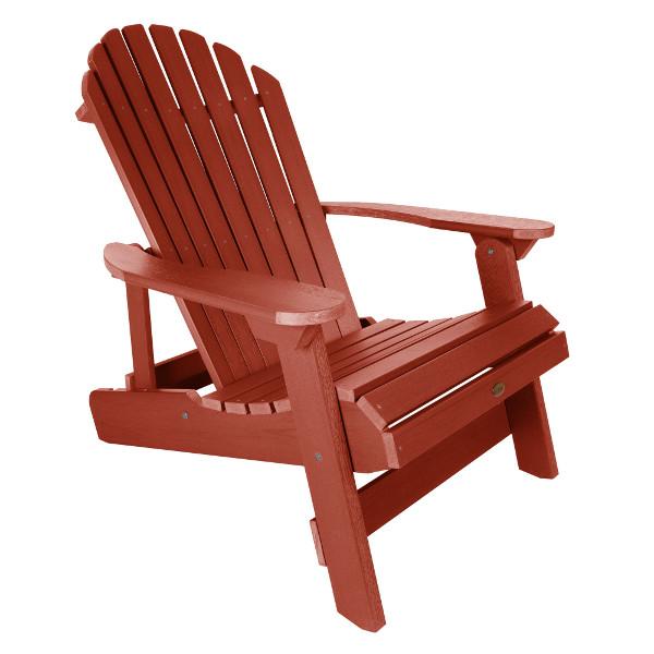 King Hamilton Folding & Reclining Adirondack Outdoor Chair - Patio, Lawn, Garden & Poolside Relaxation - Weather-Resistant Comfort for Backyard, Deck & Camping