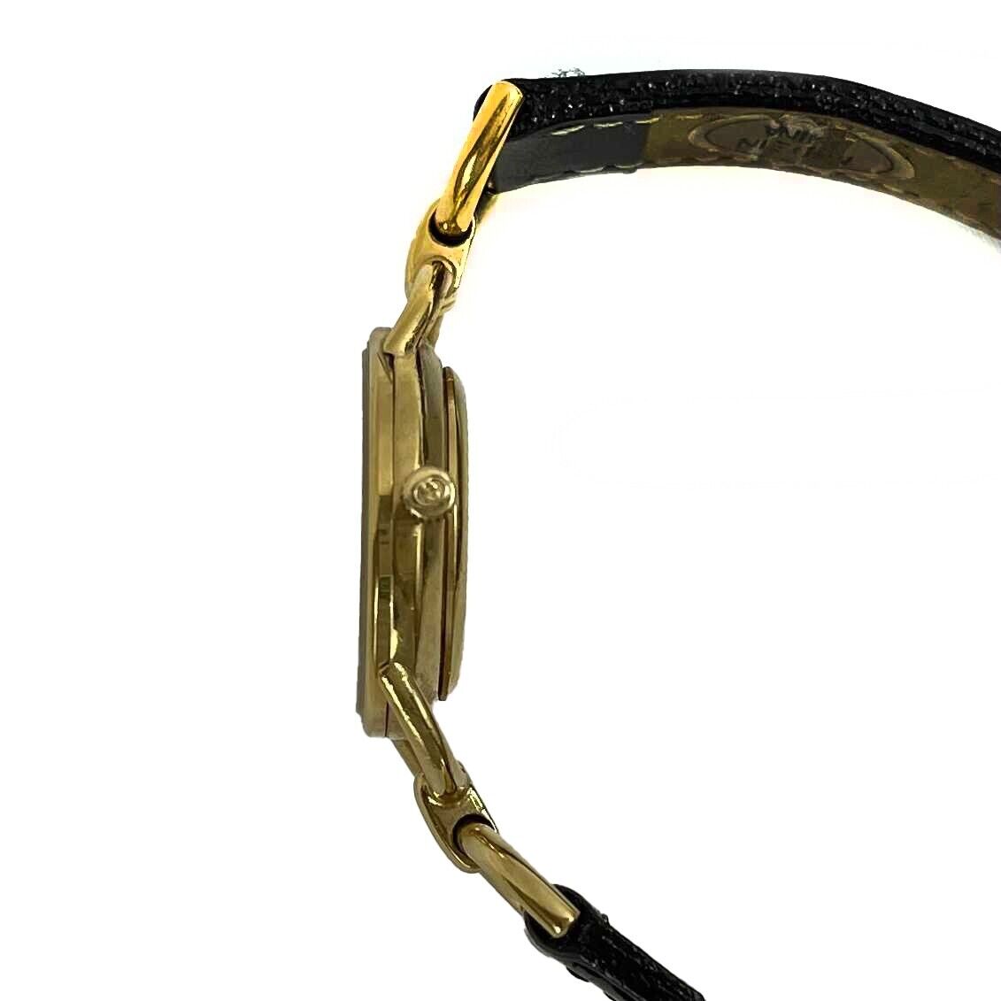 Vintage GUCCI 6000 L Women's Black & Gold Wristwatch with New Battery - Luxury Fashion Watch for Everyday Wear, Office & Special Occasions