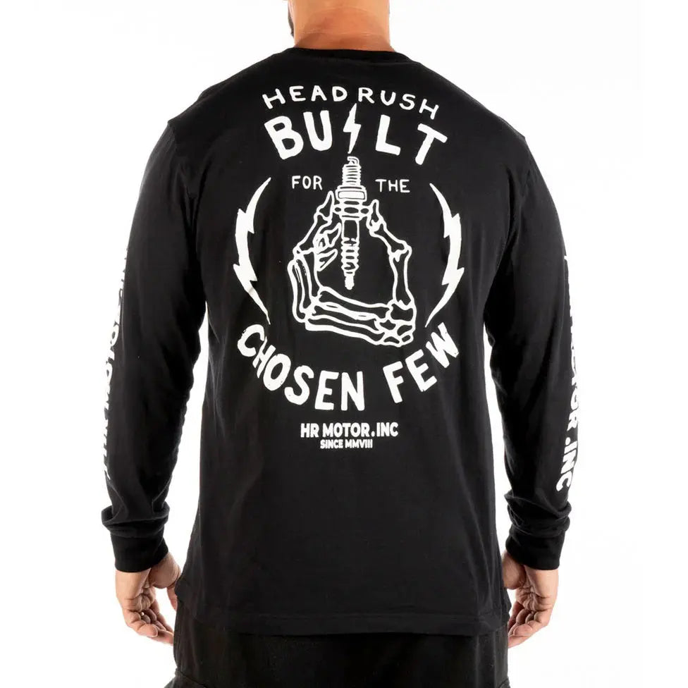 Headrush Men's Premium Long Sleeve T-Shirt - Soft Cotton Crewneck Tee for Casual Wear & Outdoor Activities