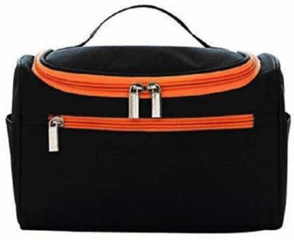 Moxtiza Large Travel Toiletry Bag with Hook - Waterproof Cosmetic Organizer Pouch for Women & Men | Perfect for Makeup Storage, Grooming Essentials, Airplane Carry-on & Weekend Getaways (Navy Blue)
