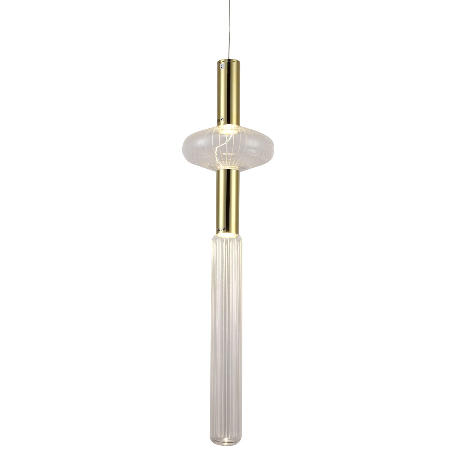 Modern LED Pendant Light - Energy Efficient Hanging Ceiling Fixture for Kitchen Island, Dining Room & Bedroom Lighting