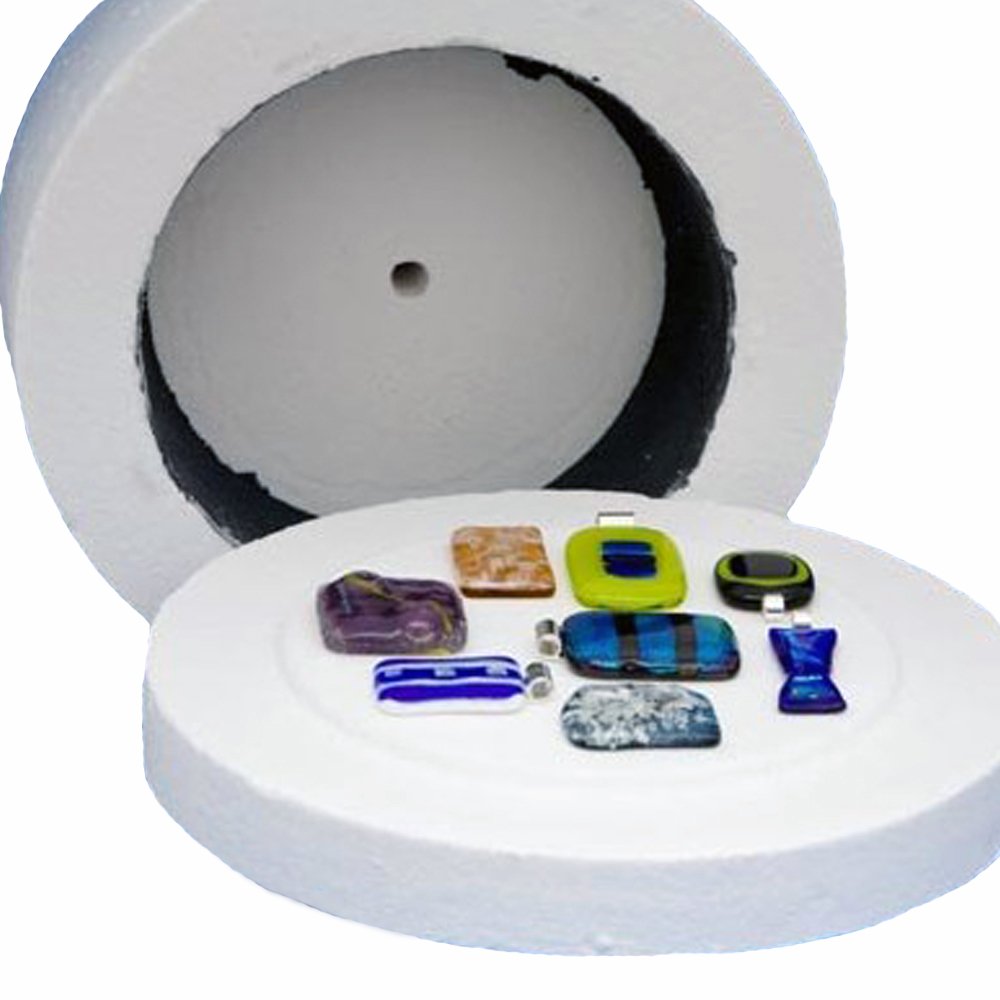 Professional Large Microwave Kiln Kit - 14pcs DIY Jewelry & Glass Fusing Kit for Beginners & Artists | Perfect for Glass Melting, Ceramic Firing & Creative Crafts at Home or Studio