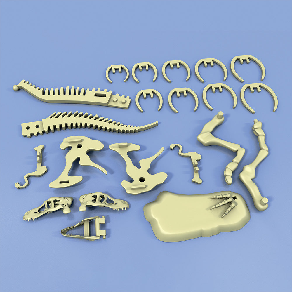 Giant Dinosaur Skeleton Kit - 3D DIY T-Rex Fossil Model for Kids & Adults - STEM Educational Toy for Classroom, Birthday Party & Home Decor