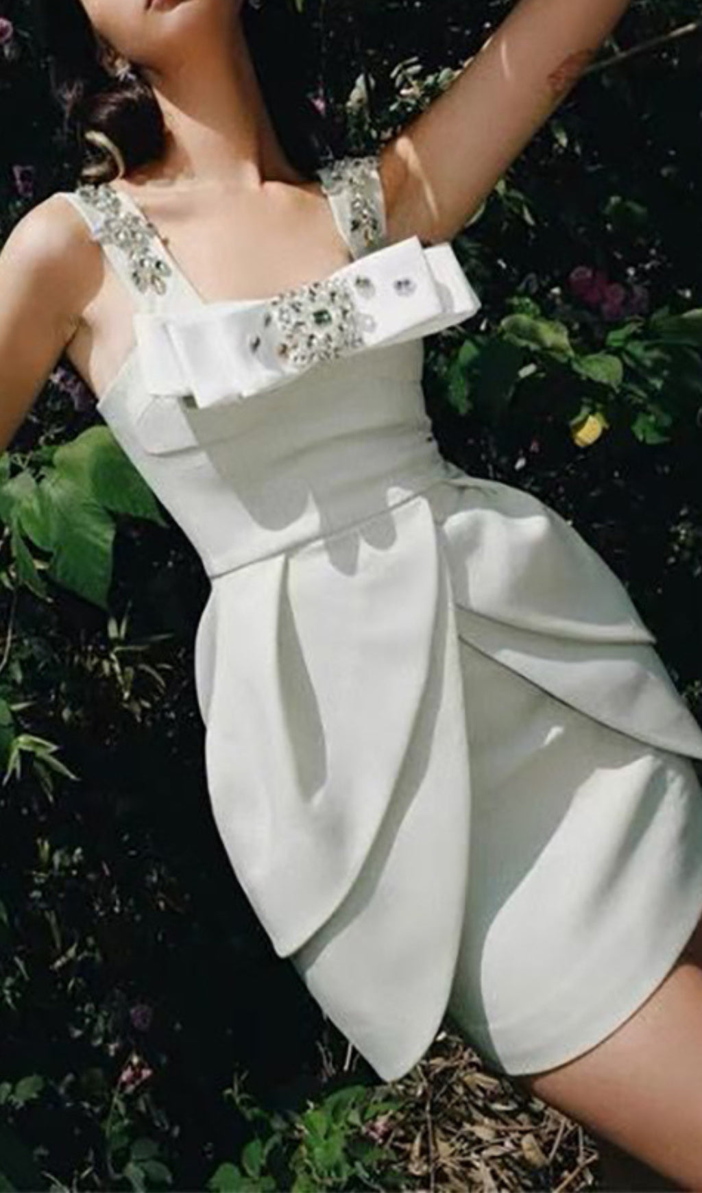 Elegant Mint Green Crystal Strappy Mini Dress for Women - Perfect for Parties, Weddings & Night Out