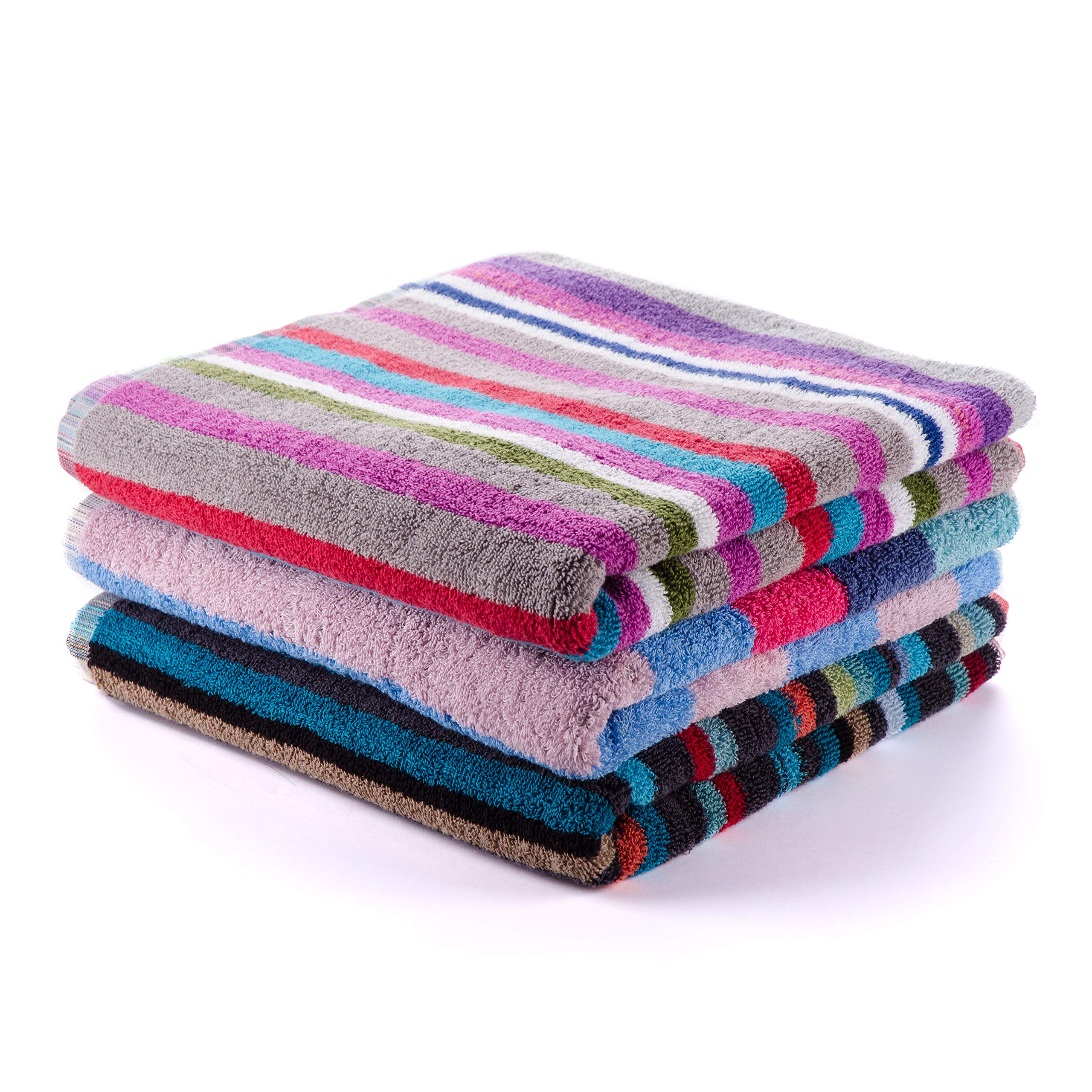 Premium 3-Piece Cotton Bath Towel Set - Ultra Soft & Absorbent Towels for Bath, Spa & Gym - Luxury Hotel Quality Bath Towels for Home & Travel