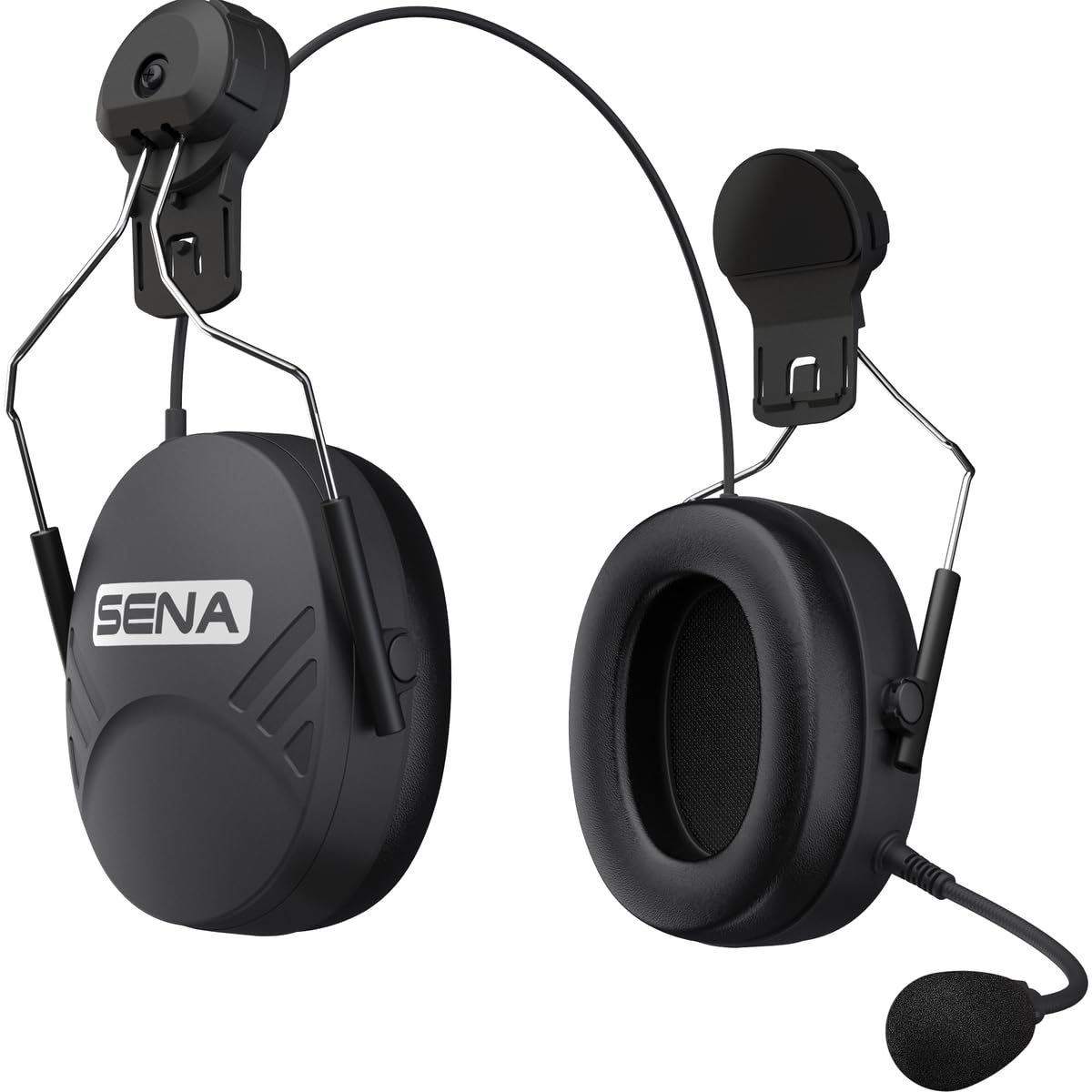 Sena TuffTalk Lite Hard Hat Mount Earmuff with Long-Range Bluetooth Communication - Durable Safety Gear for Construction, Mining & Industrial Work Sites