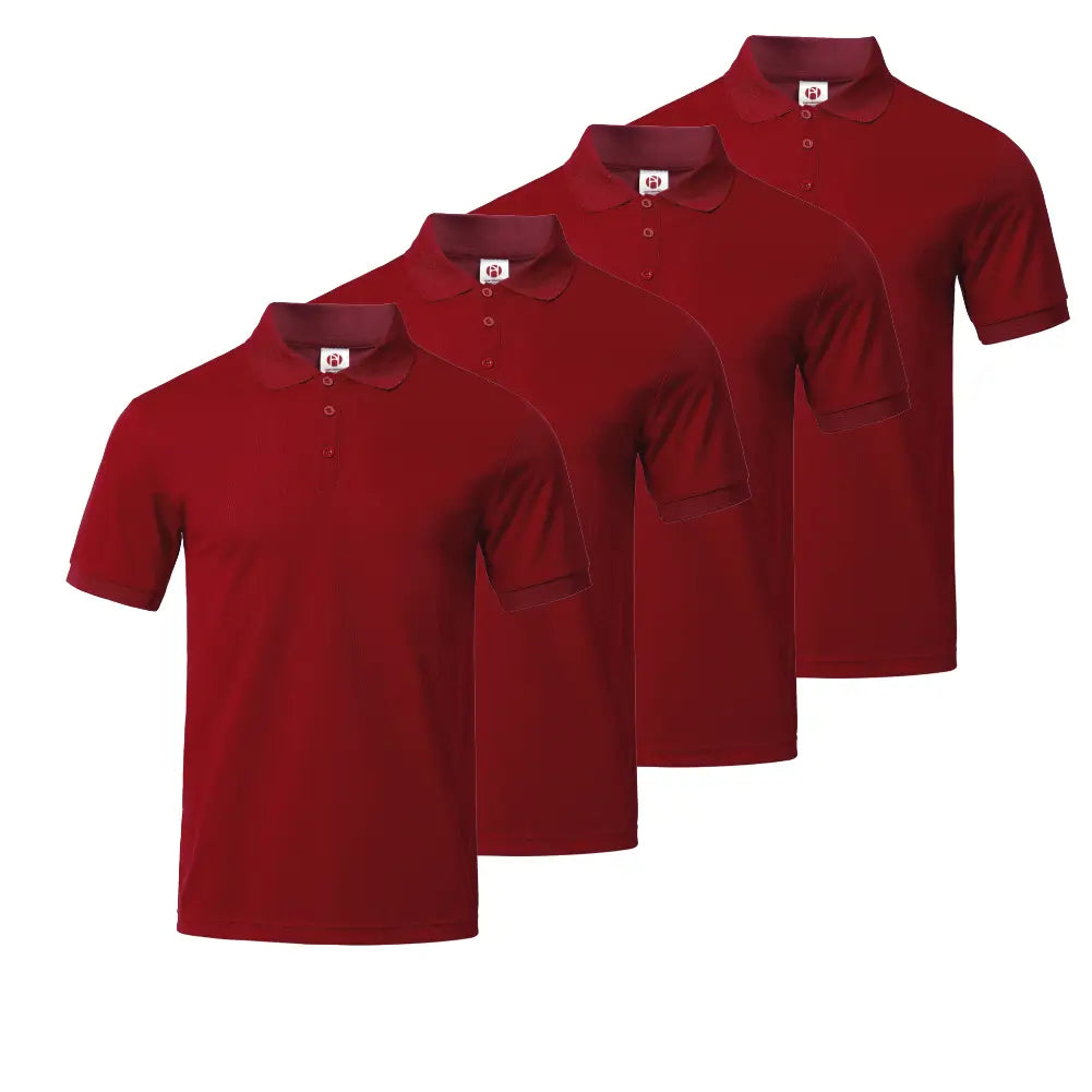 4 Pack Men's Collared Shirts - Comfortable Business Casual Button Down Shirts for Office, Work & Formal Events | Wrinkle Resistant & Breathable Fabric