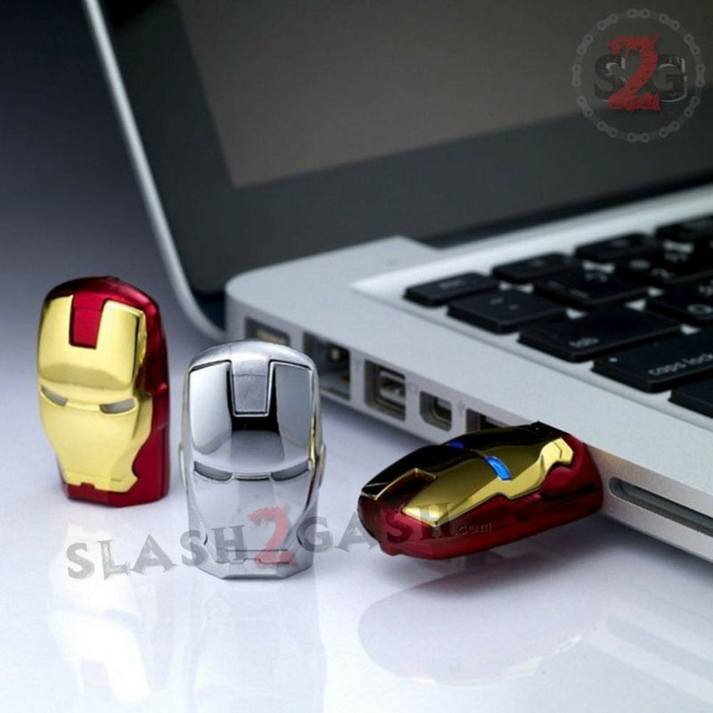 Iron Man USB Flash Drive 2.0 - 16GB Movable Hand with LED Light - Cool Superhero Gadget for Marvel Fans, Collectors & Tech Gifts - Perfect for Cosplay, Office Use & Data Storage