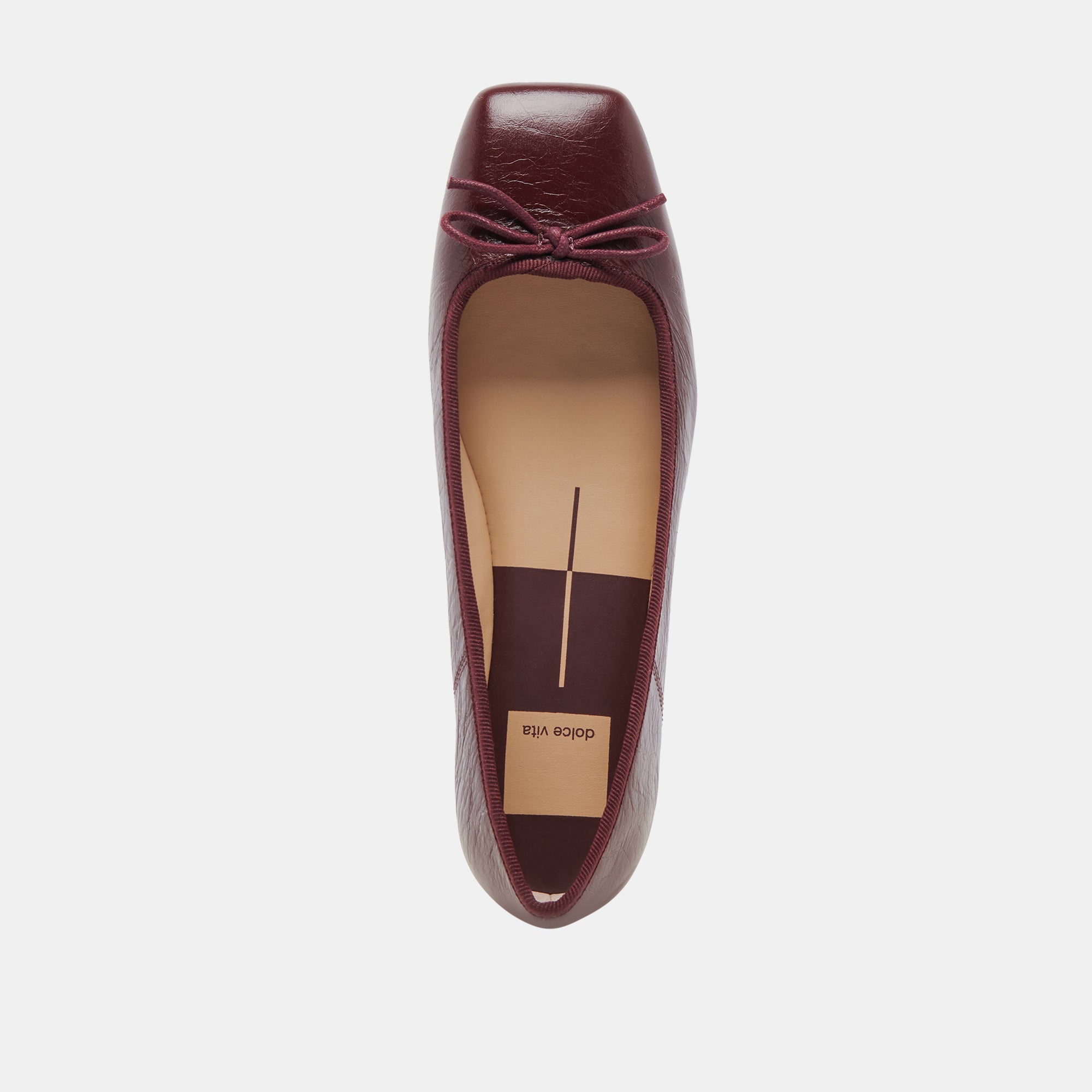 ANISA Ballet Flats for Women - Cranberry Crinkle Patent Leather Comfortable Slip-On Shoes - Perfect for Work, Office, and Casual Wear