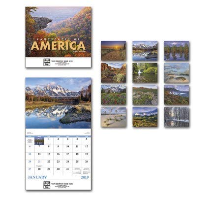 2023 Landscapes of America Wall Calendar - Stunning US National Parks & Scenic Views | Perfect for Home, Office Decor & Nature Lovers Gift