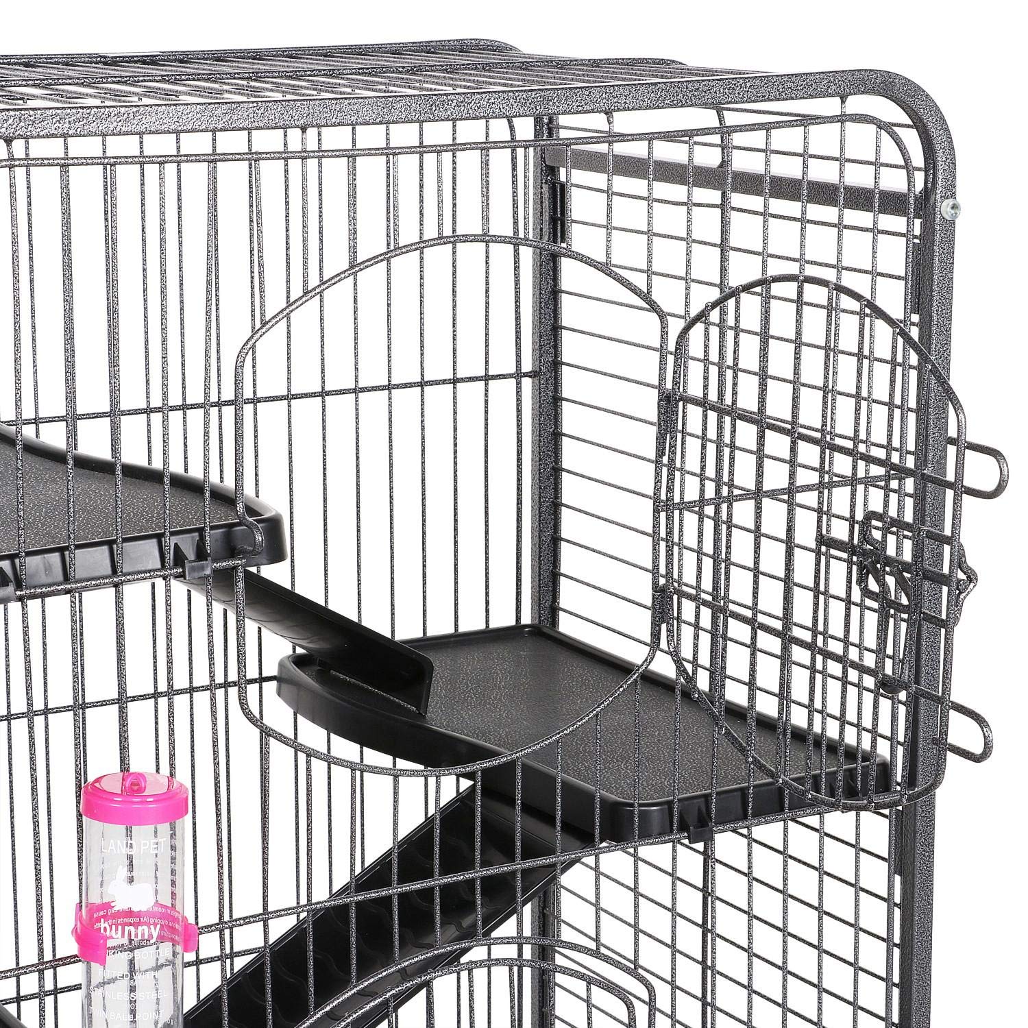 6-Level Metal Ferret Cage Playpen for Rabbits, Chinchillas & Squirrels - 25.2